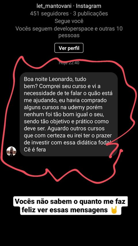 Depoimento aluno N8N