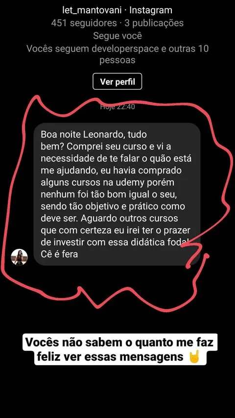 Depoimento aluno N8N