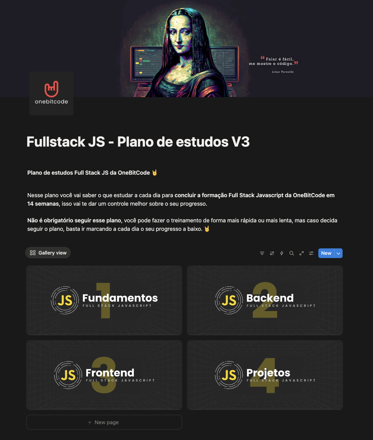Plano de Estudos Fullstack JavaScript - Semanas 1 a 7